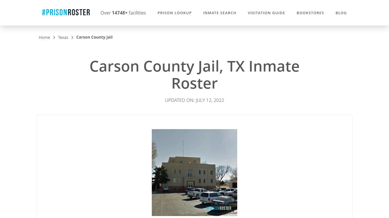 Carson County Jail, TX Inmate Roster - Prisonroster