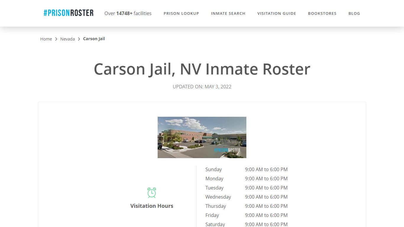 Carson Jail, NV Inmate Roster - Prisonroster